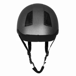 TuffRider Carbon Fiber Shell Helmet| Schooling Protective Head Gear for Equestrian Riders - SEI Certified, Tough and Durable - Black