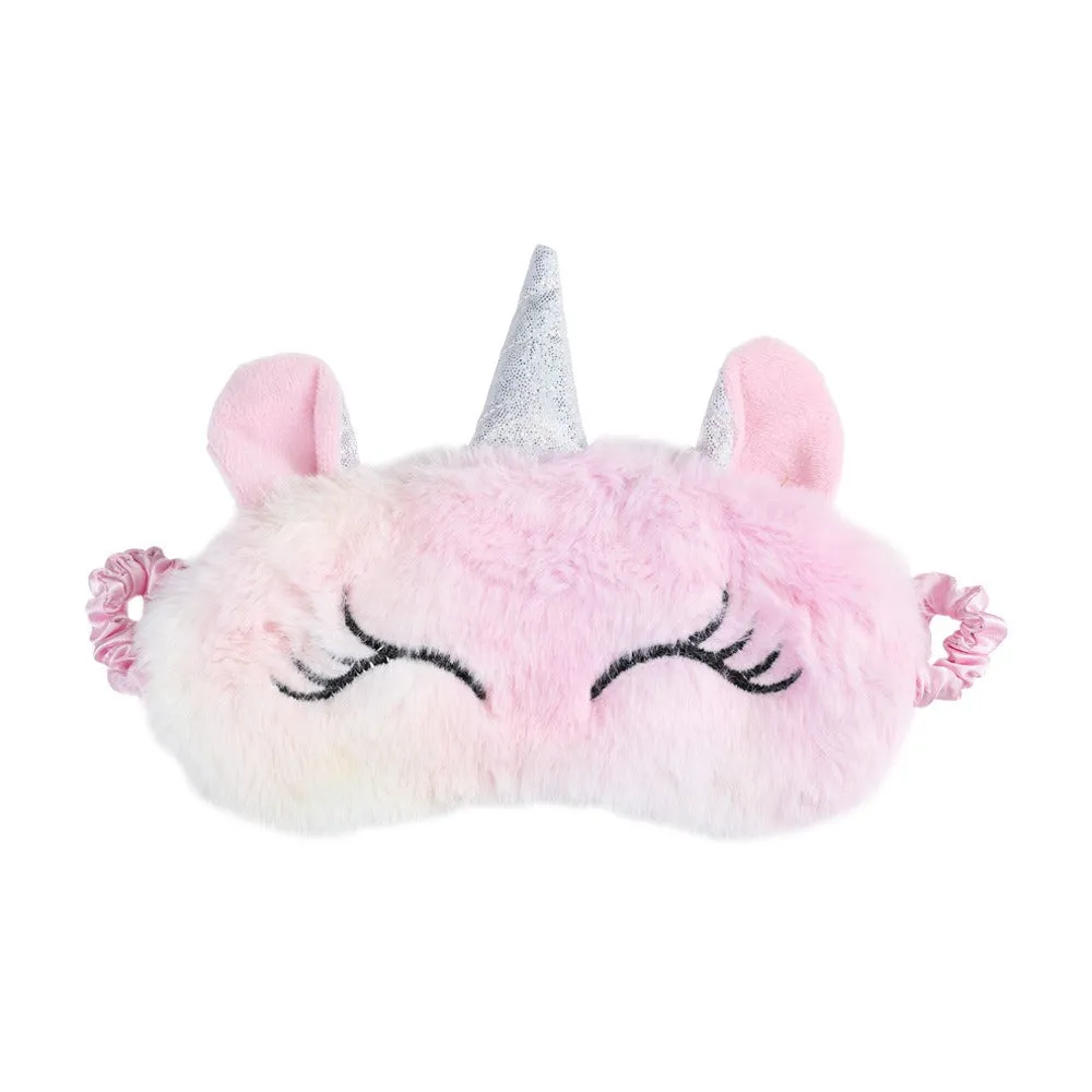 Unicorn Plush Rainbow Eye Mask