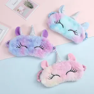 Unicorn Plush Rainbow Eye Mask