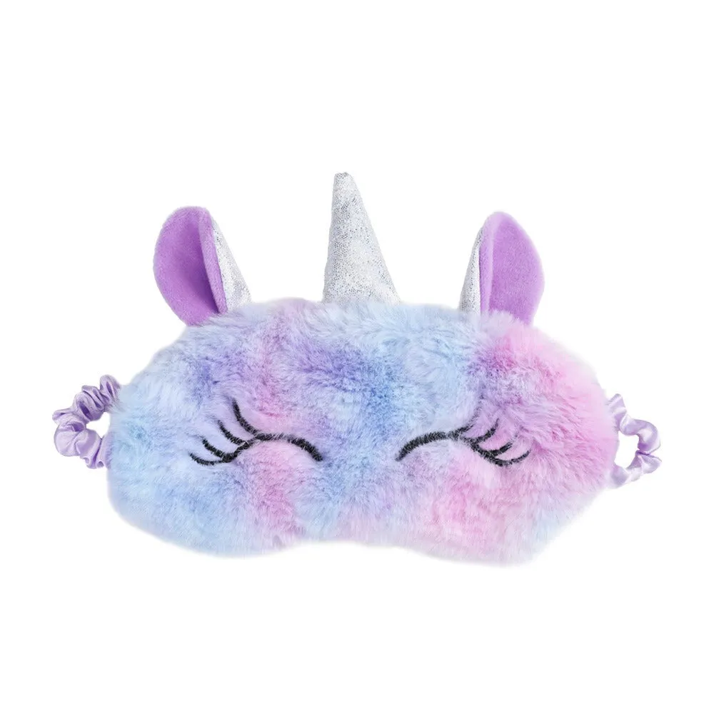 Unicorn Plush Rainbow Eye Mask