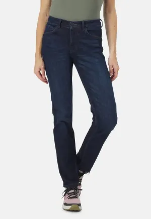 Women's Tech Fleece Denim Slim Straight Jeans